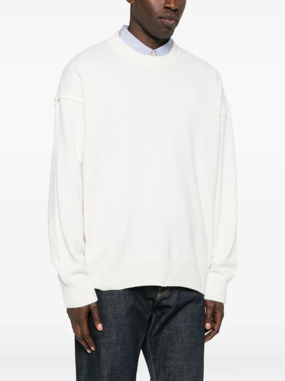  Balmain Crew-neck Sweater - Neutrals 