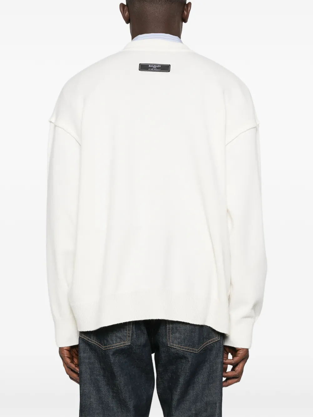 Balmain Trui met ronde hals Beige