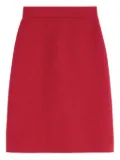 Valentino Garavani tweed zip-fastening skirt - Red