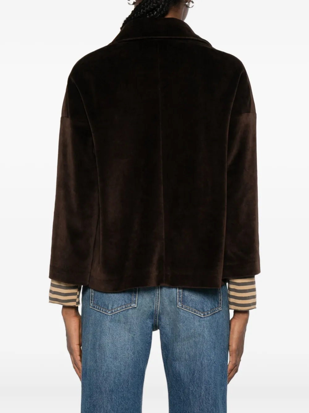 Circolo 1901 Blazer met enkele rij knopen Bruin