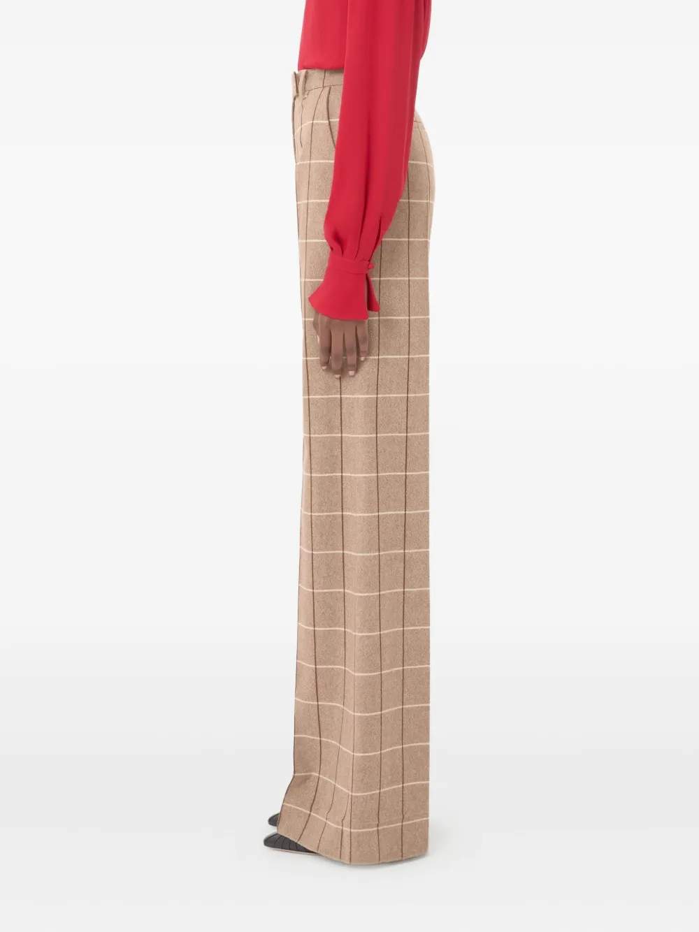 Valentino Garavani Broek met vensterruit Beige