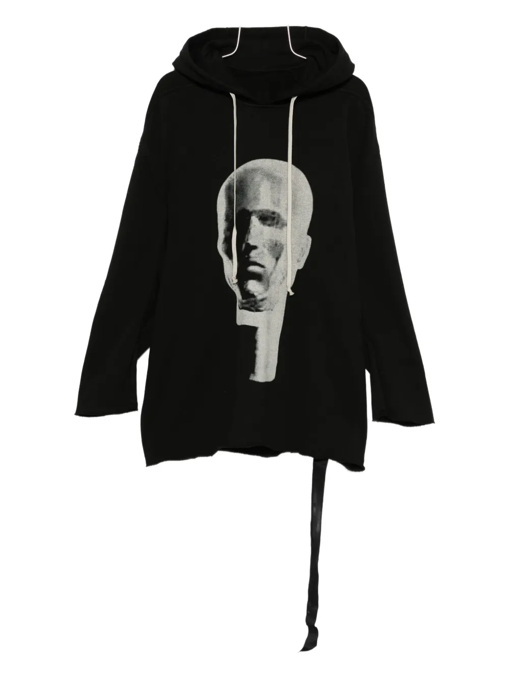 Rick Owens DRKSHDW Peter face-print hoodie | Black | Image 1