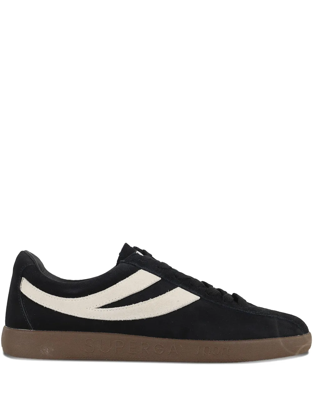 Superga stripe trainers | Black | Image 1