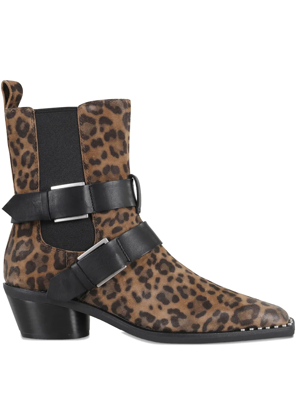 Ash Heron laarzen met Western-stijl en ceintuur Bruin