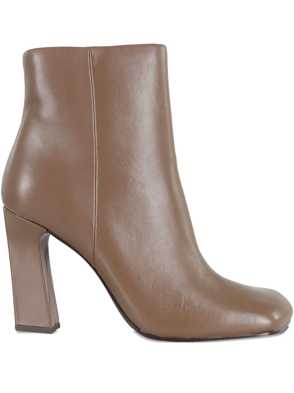 Ash 95mm Alina Block-heel Ankle Boots In Brown