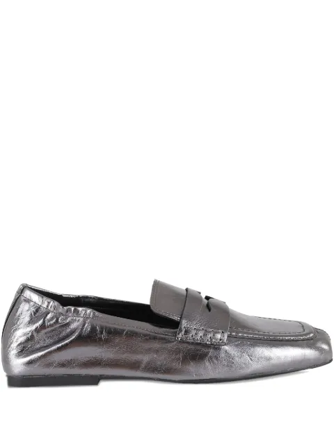 Ash metallic mules