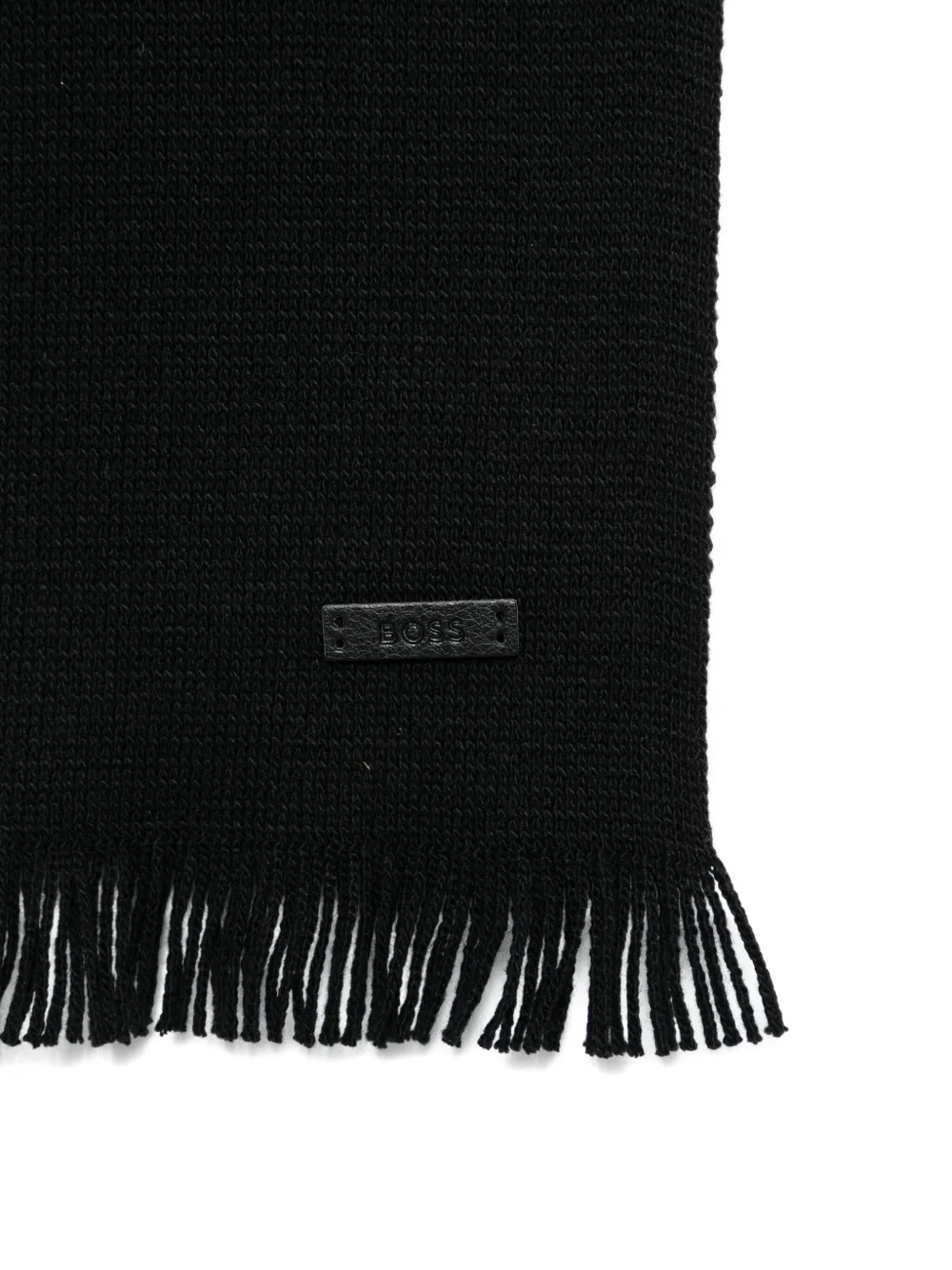 BOSS striped fringed scarf beanie set | Hats | Image 2