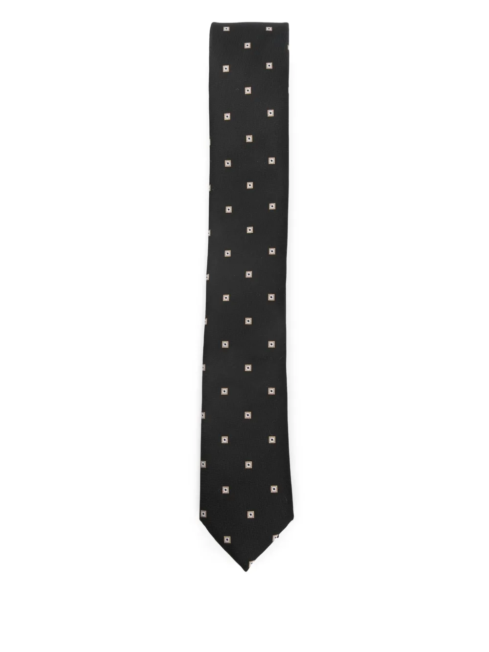 BOSS square-pattern tie | Black | Image 1