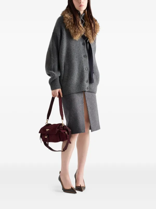 Prada カシミア カーディガン | グレー | FARFETCH JP