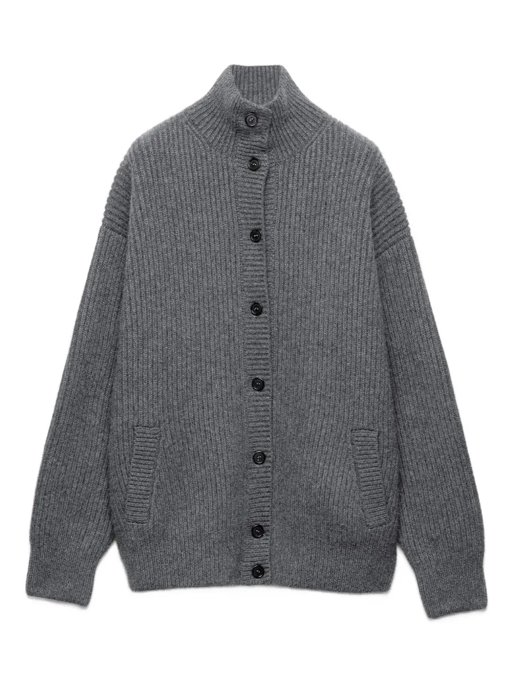 Prada Cashmere Cardigan In Gray