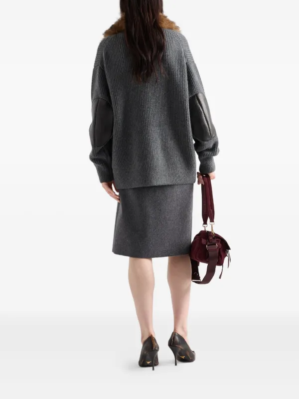 Prada カシミア カーディガン | グレー | FARFETCH JP