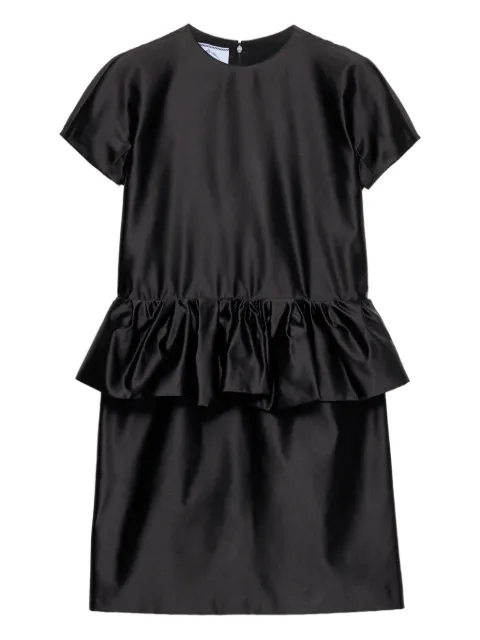 Prada ruffled-detail mini dress