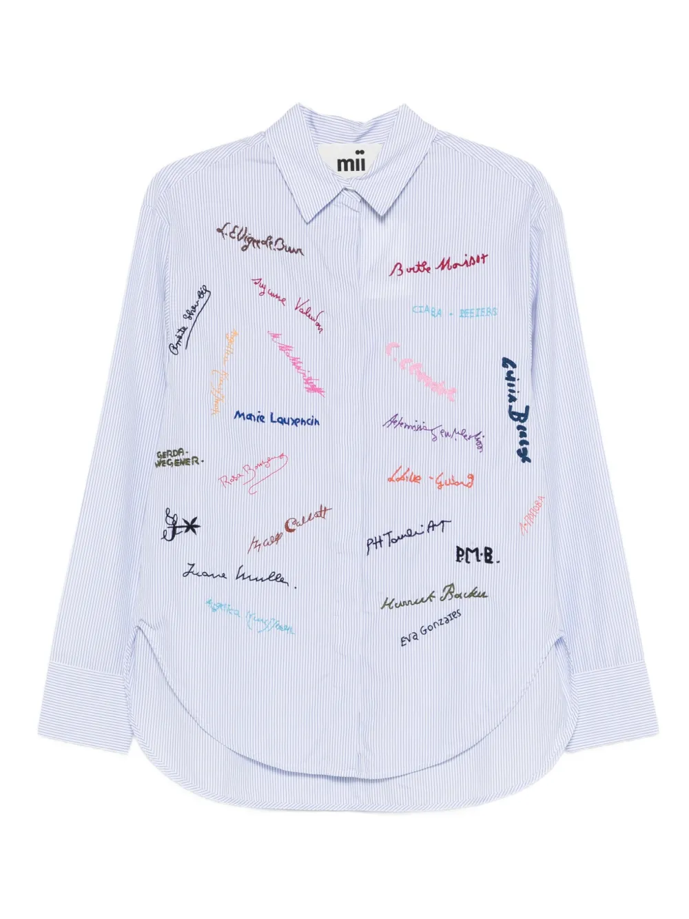 mii striped shirt - Blu