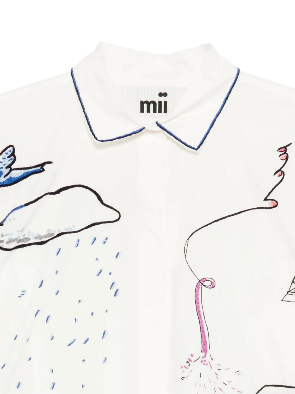 Mii Cotton Shirt In White