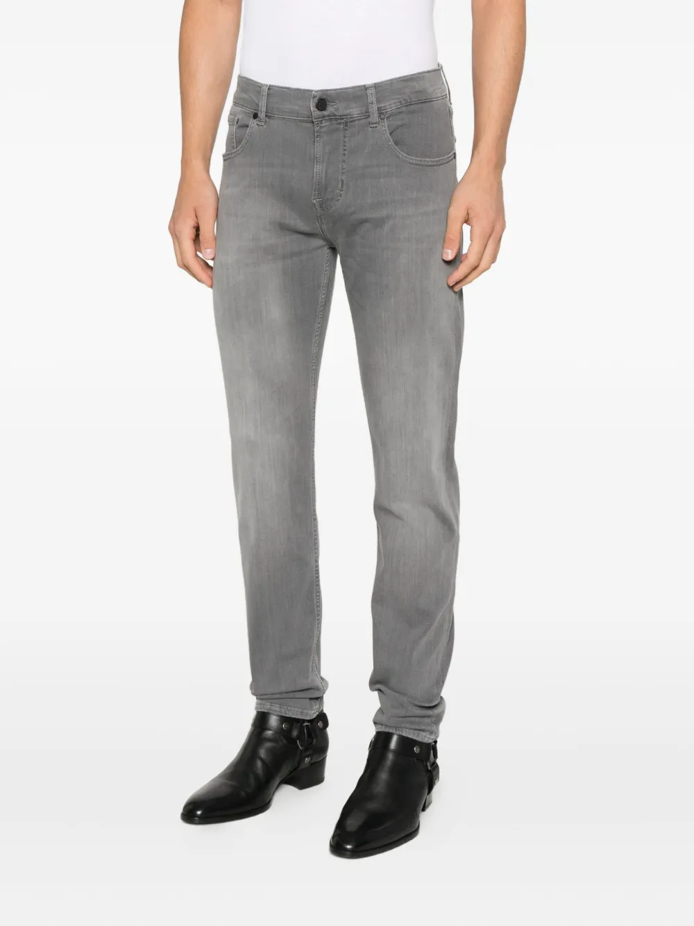 7 For All Mankind Slimmy Jeans In Gray