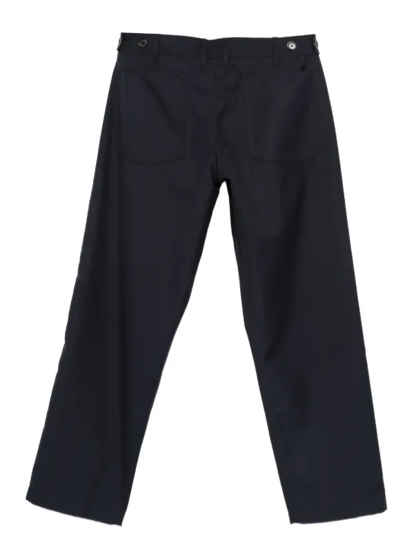Comme Des Garçons Shirt Twill Trousers | Blue | FARFETCH IN