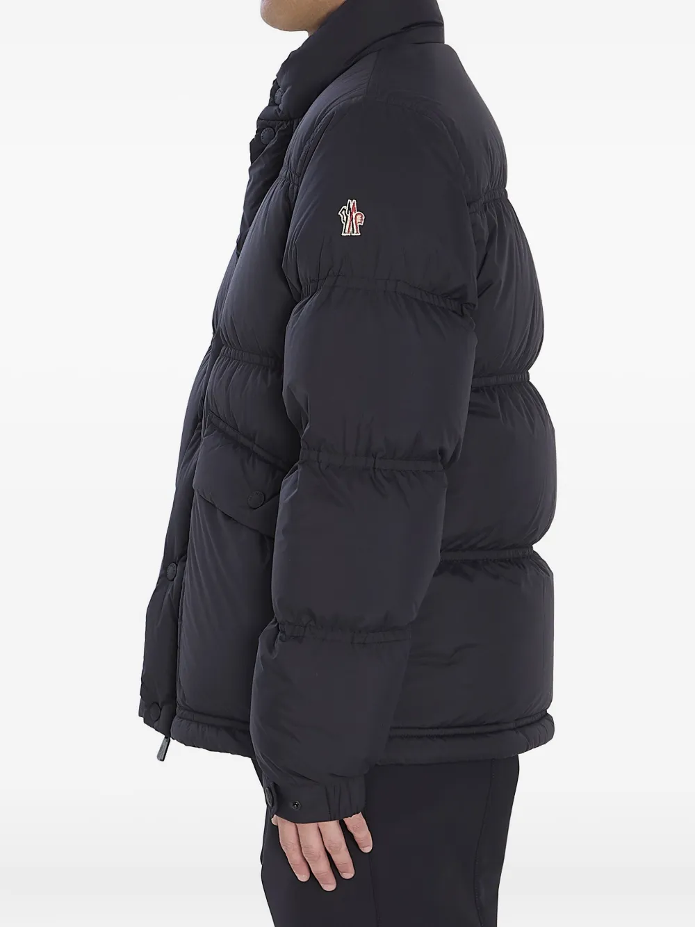 Moncler Grenoble Sernur Button-up Puffer Jacket In Black