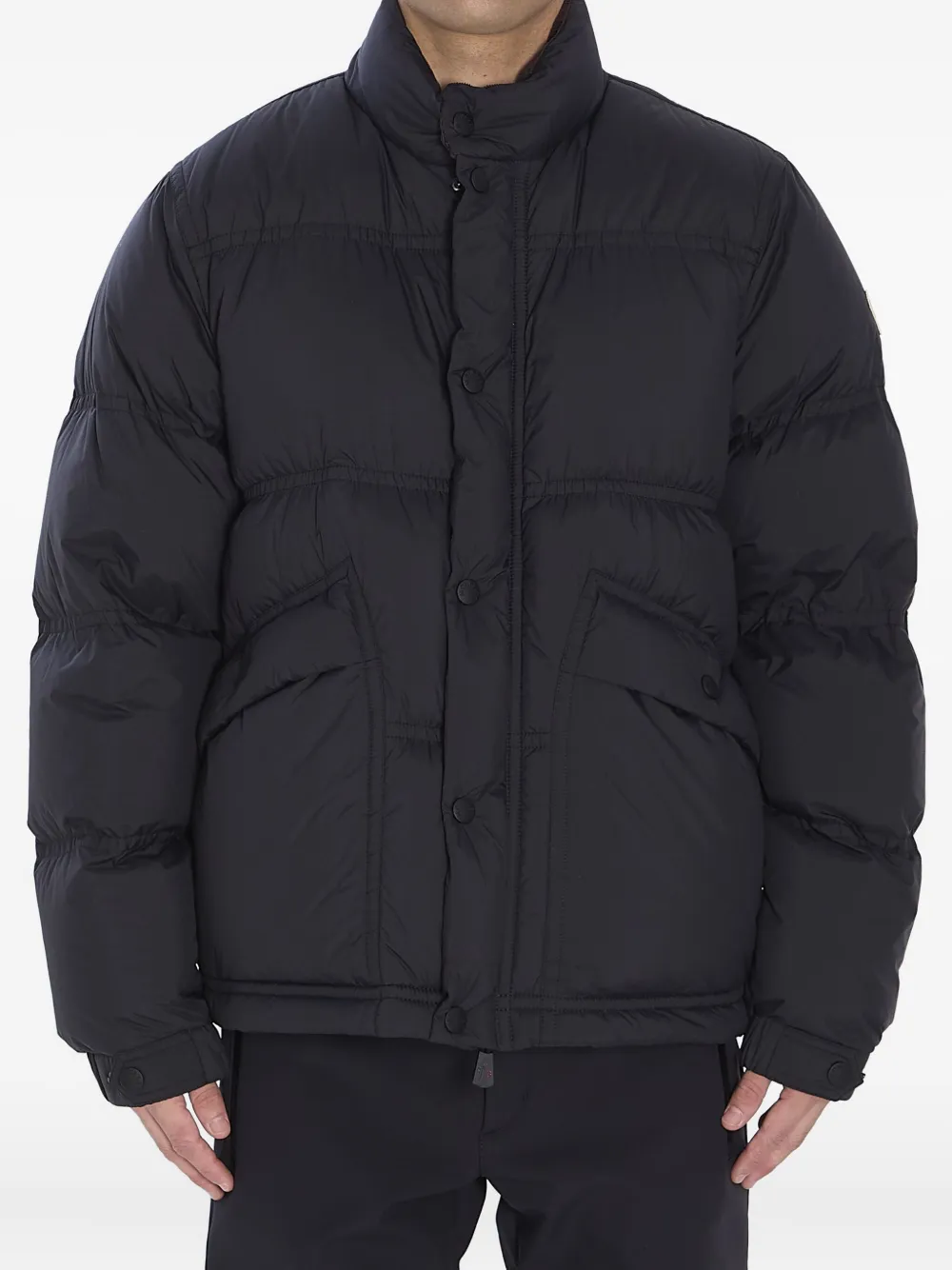 Moncler Grenoble Sernur Button-up Puffer Jacket In Black