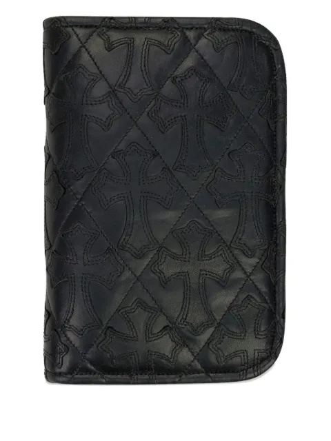 Chrome Hearts quilted leather wallet