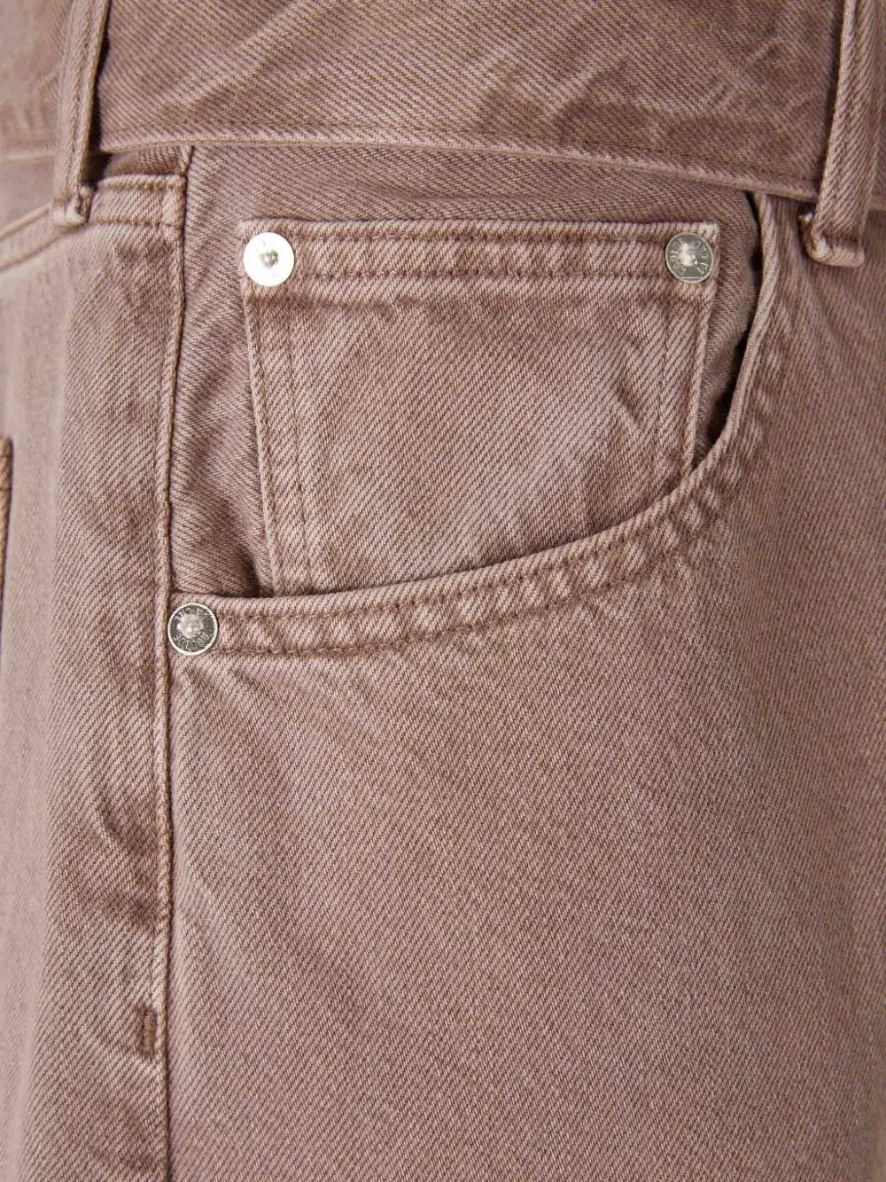 AGOLDE Jeans met wijde pijpen en cuffs Bruin