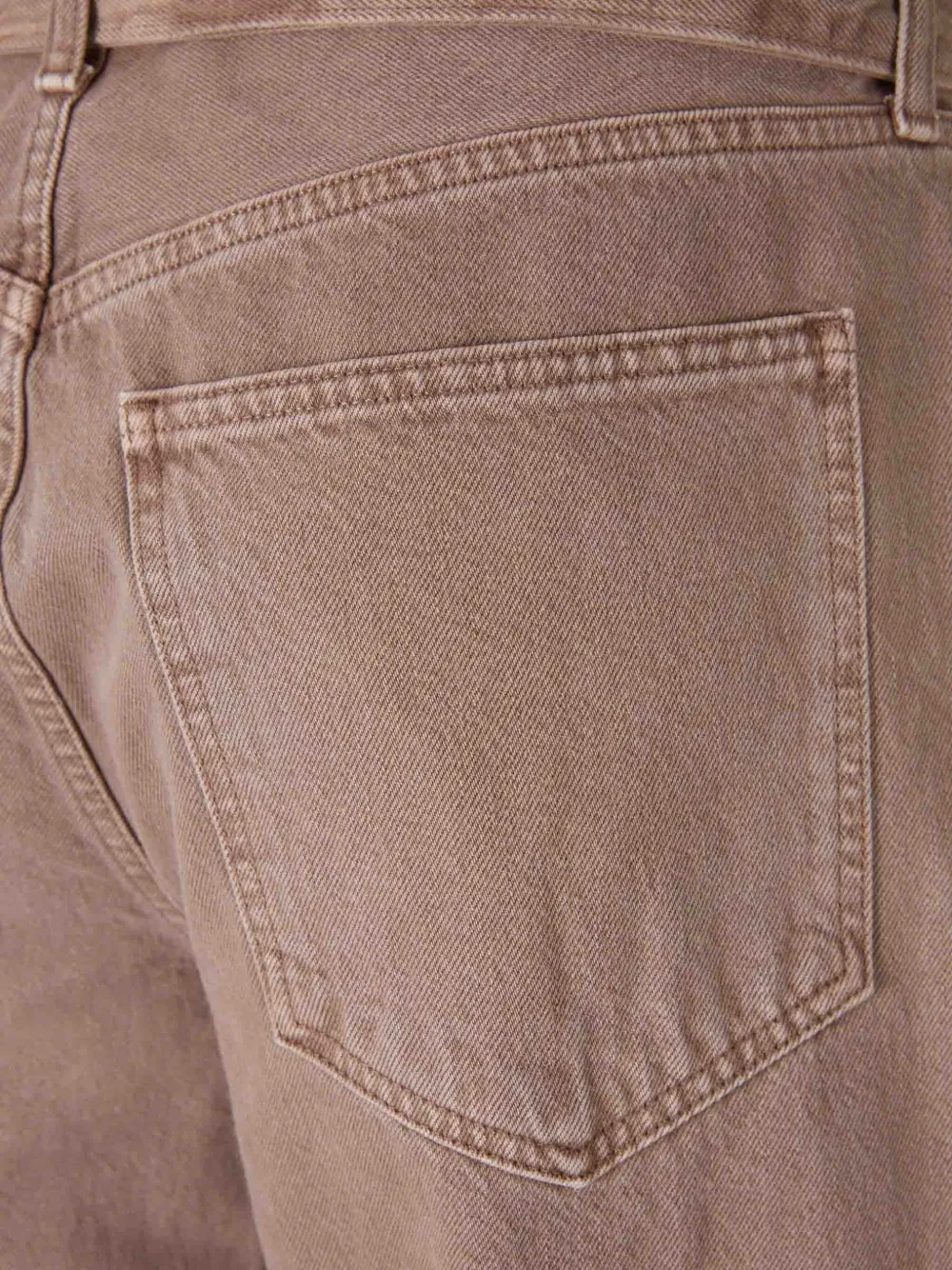 AGOLDE Jeans met wijde pijpen en cuffs Bruin