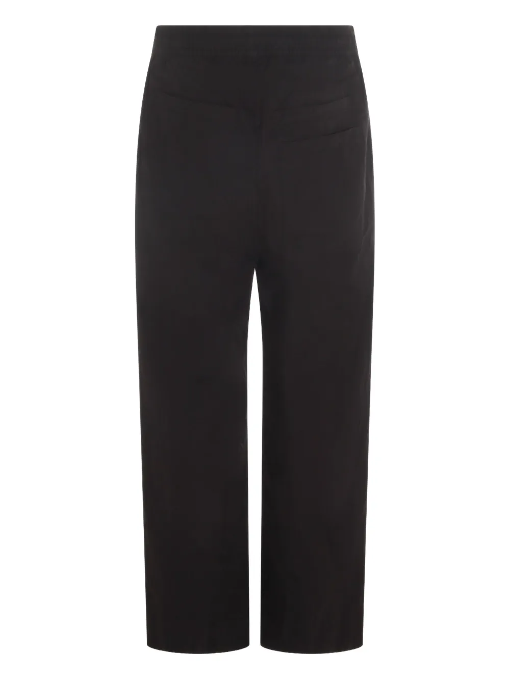 Thom Krom elasticated-waist straight-leg trousers - Zwart