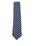 Zegna striped tie - Blue