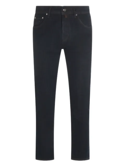Jacob Cohën jeans con parche de piel