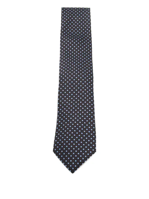 Zegna geometric-pattern tie