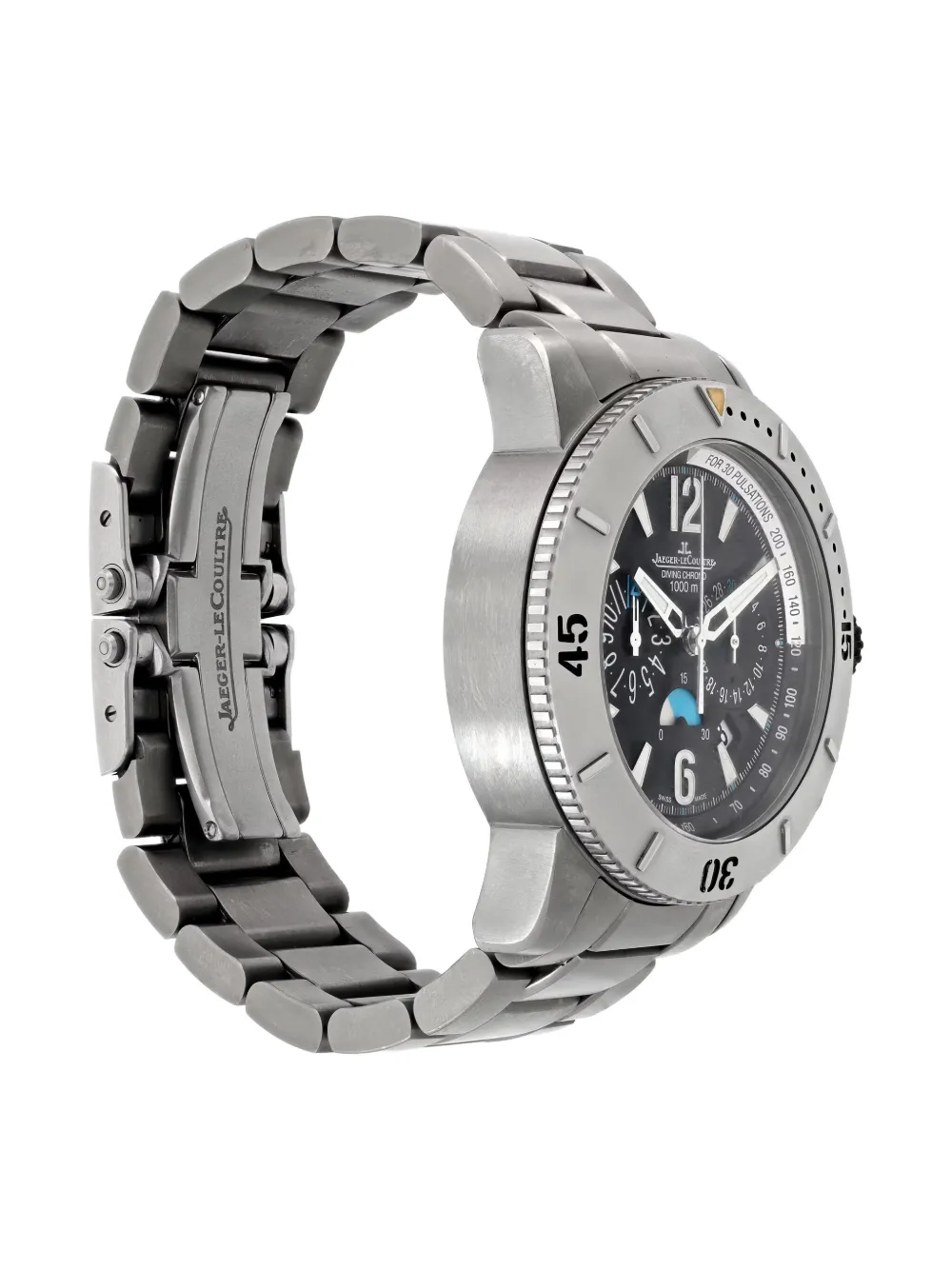 Pre-owned Jaeger-lecoultre Master Compressor 44mm In Black