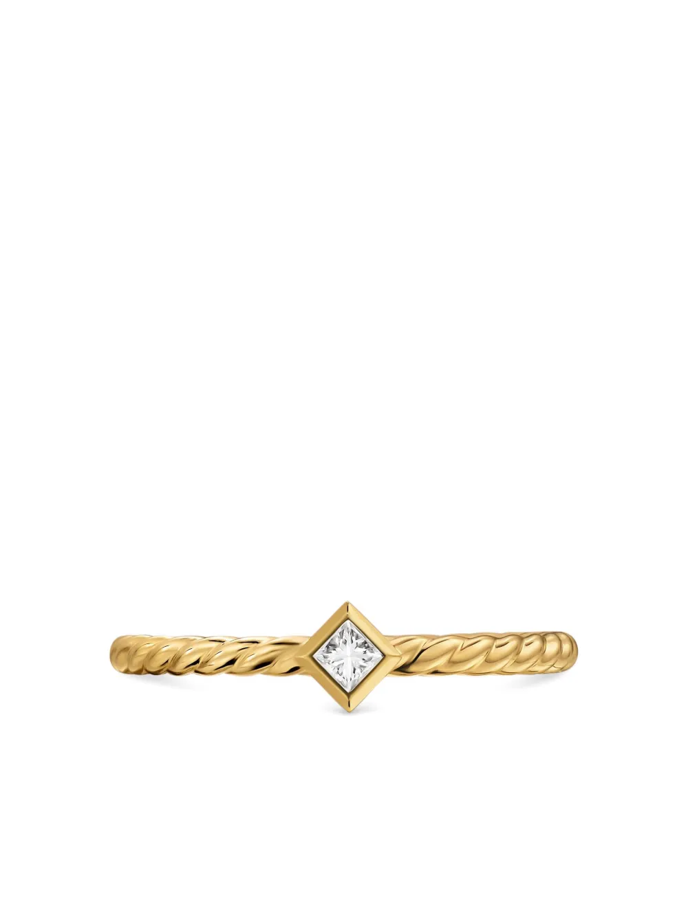 David Yurman 18K yellow gold Petite Modern Renaissance diamond ring - Oro