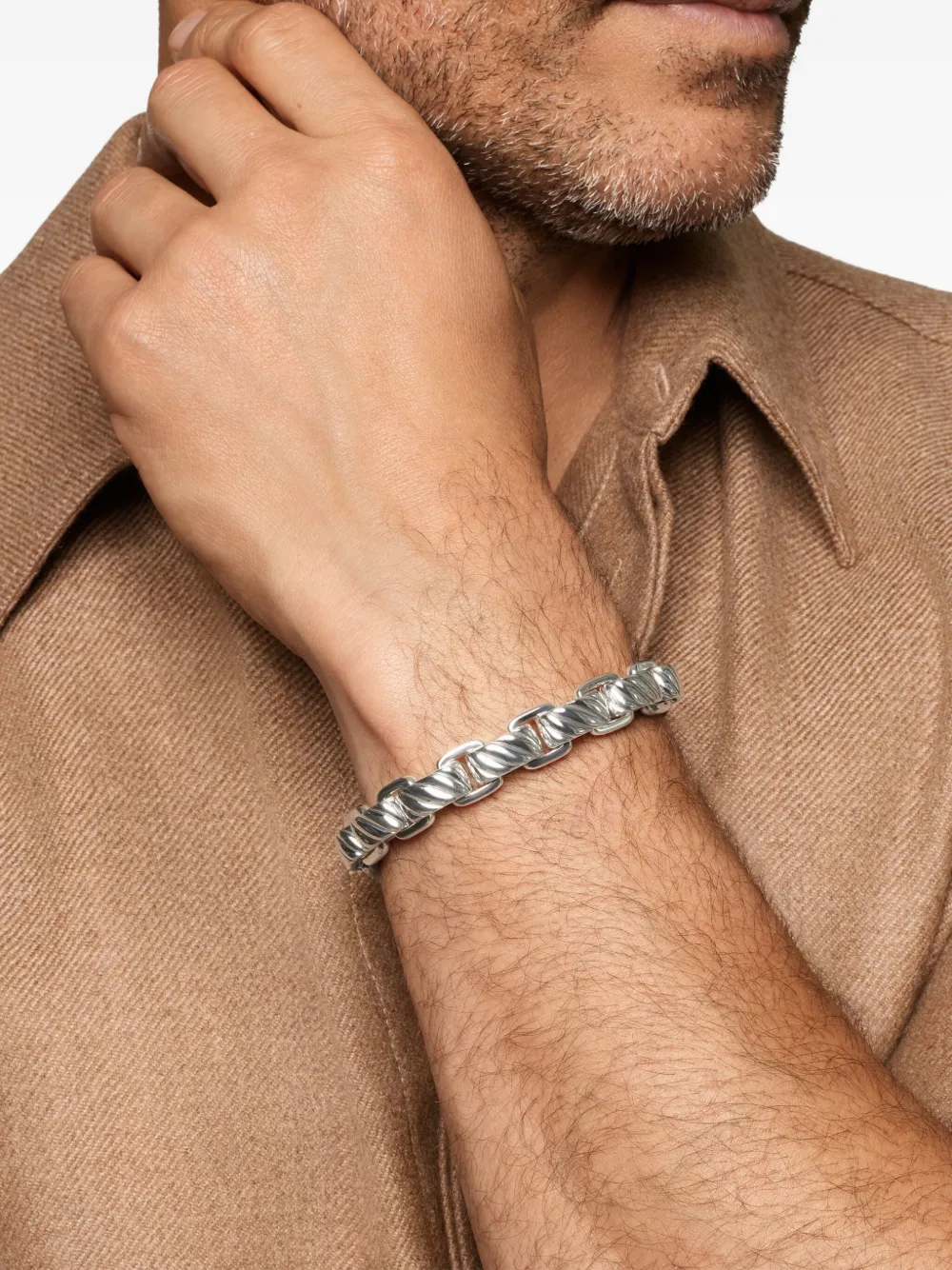 David Yurman sterling silver cable-link bracelet | Image 2