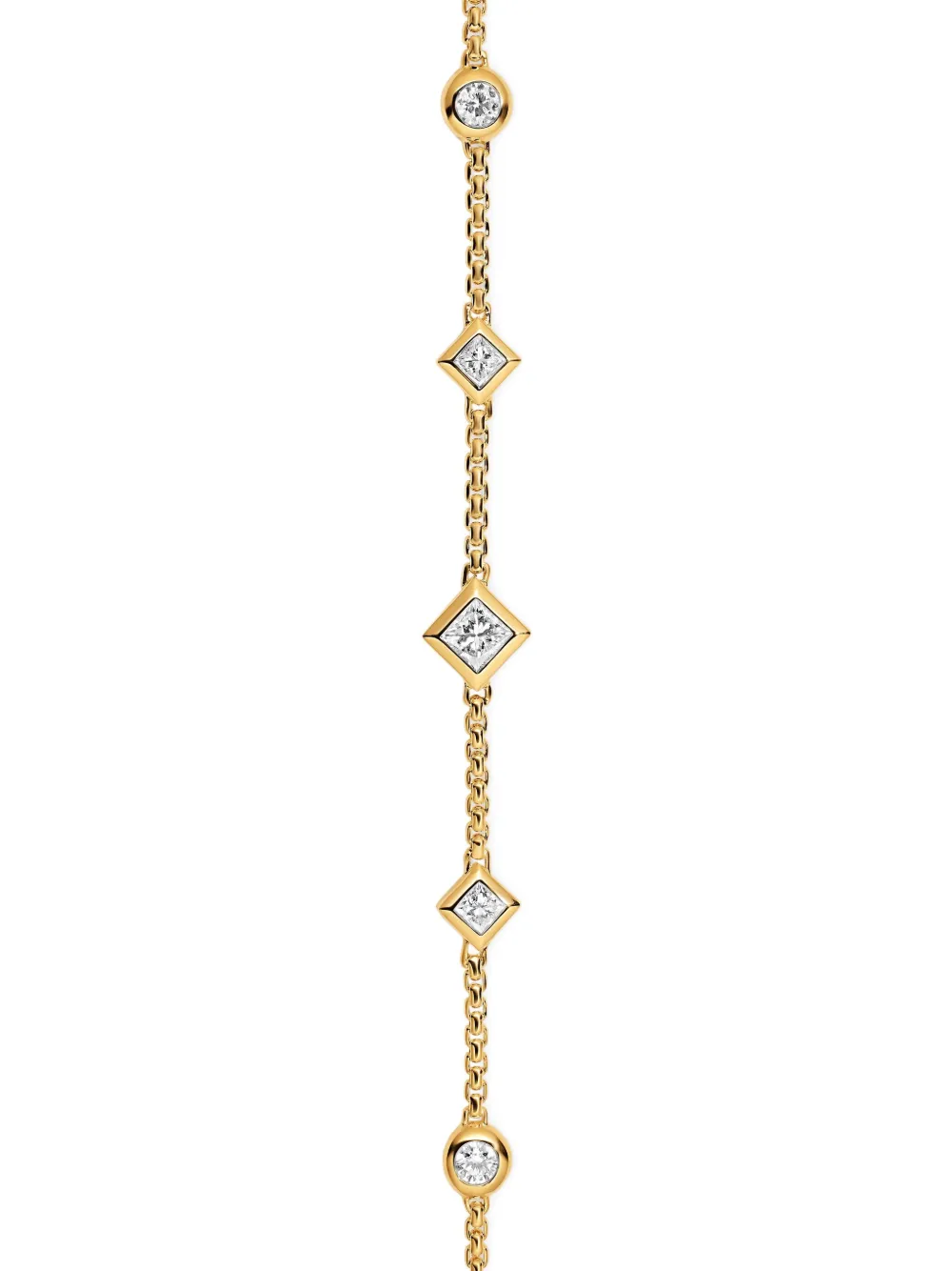 David Yurman 18k Yellow Gold Petite Modern Renaissance® Diamond Bracelet In Gold