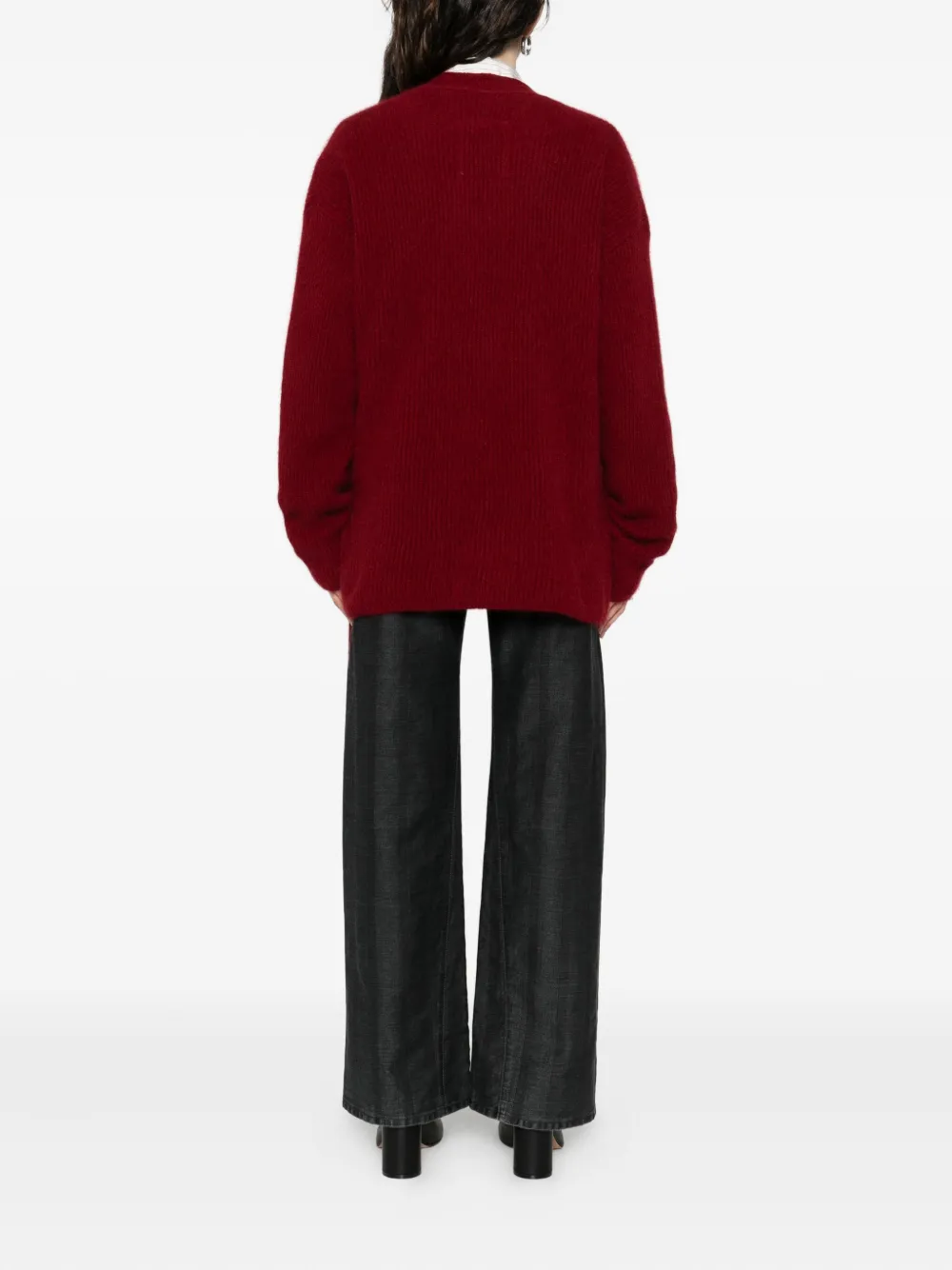 Uma Wang Tie-detail Cardigan In Animal Print