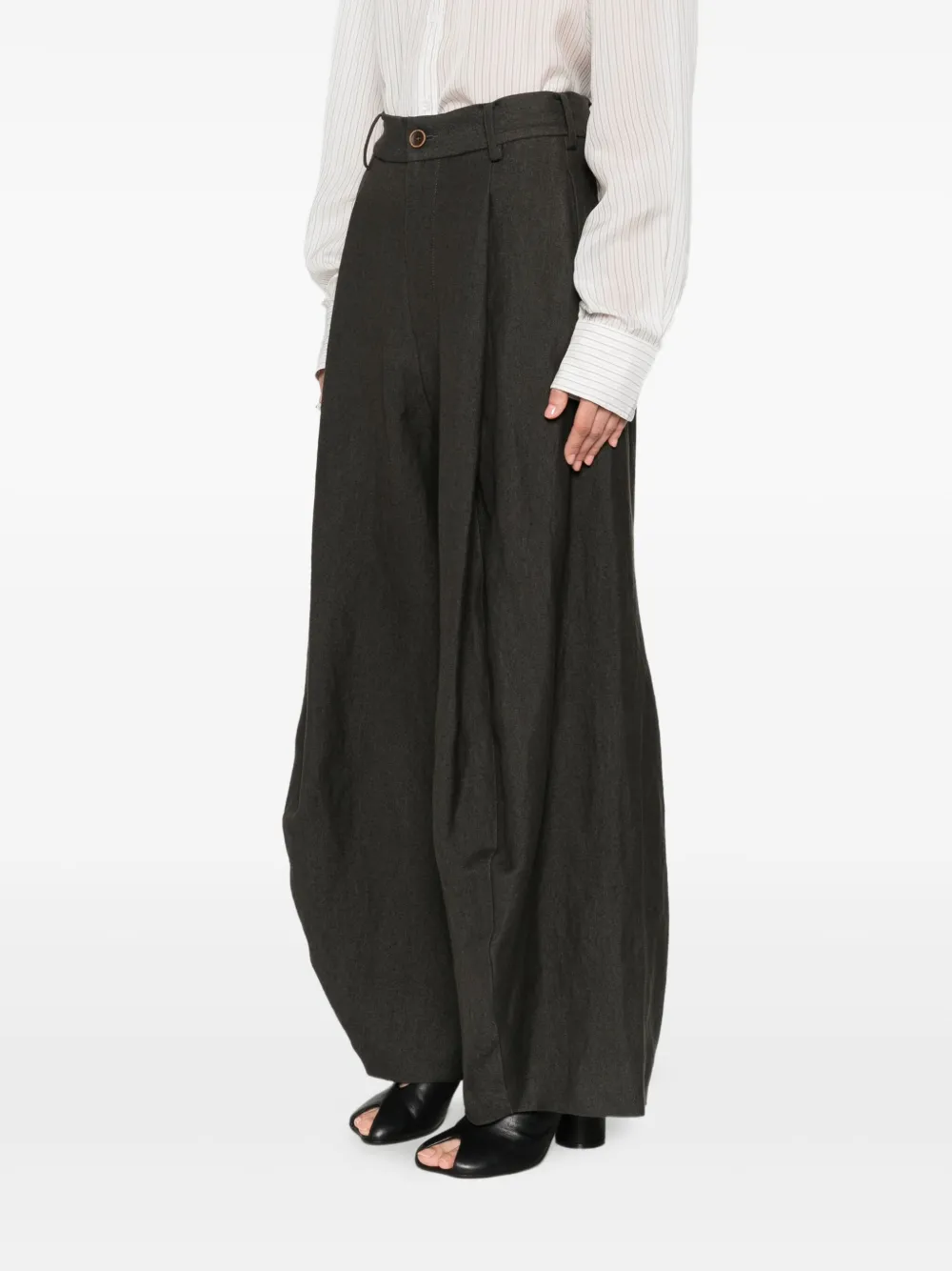 Uma Wang Flared broek Grijs