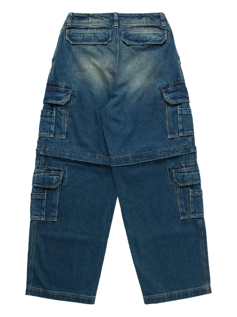 VETEMENTS Jeans met wijde pijpen - Blauw