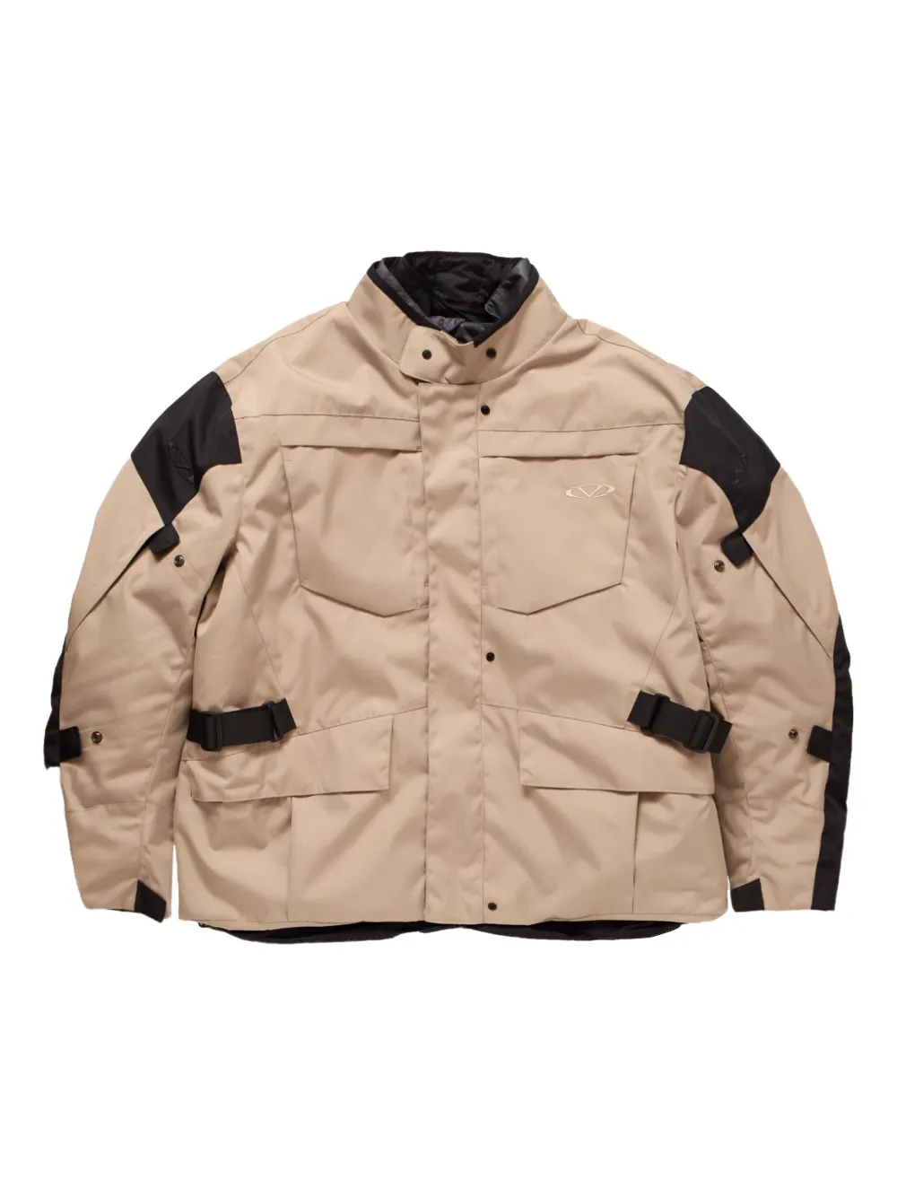 VETEMENTS logo biker jacket | Neutrals | Image 1
