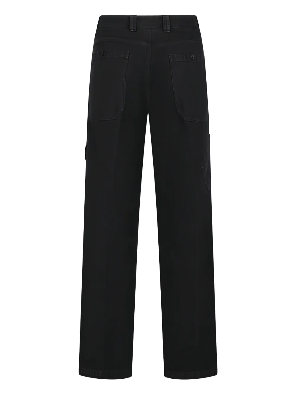Stone Island Broek met patch - Zwart