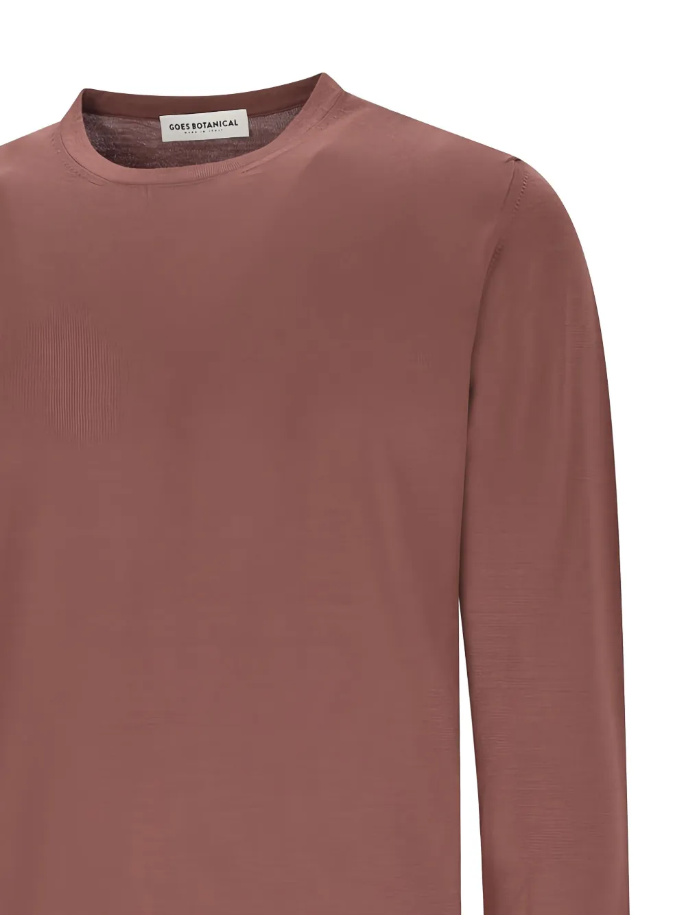 Goes Botanical Tubular Crewneck Sweater In Brown