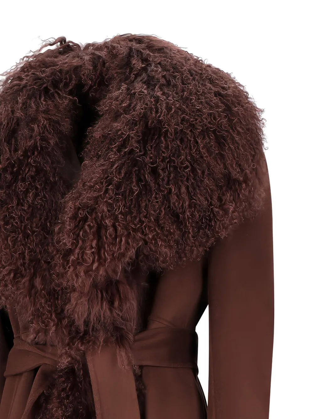 Giuseppe Di Morabito Mantel van imitatiebont Bruin