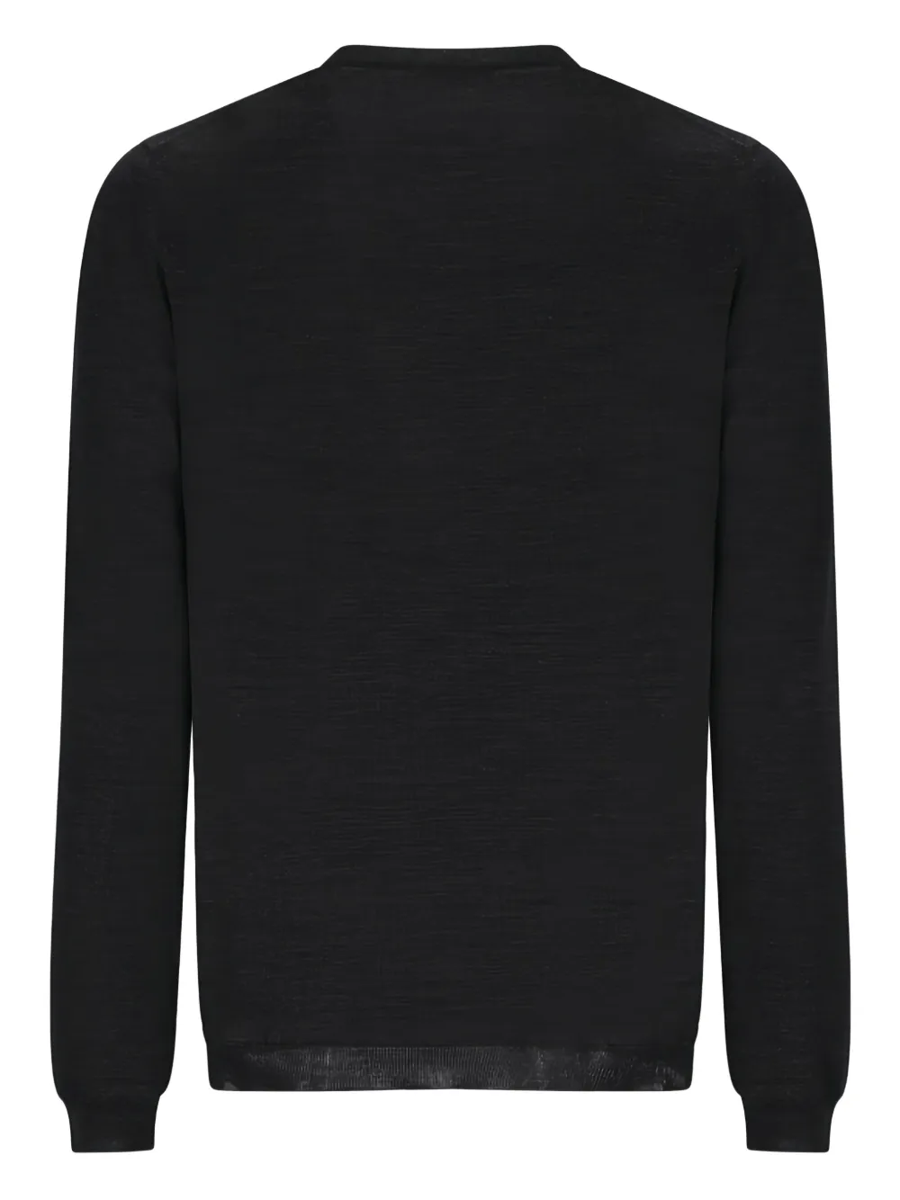 Goes Botanical Tubular Crewneck Sweater In Black