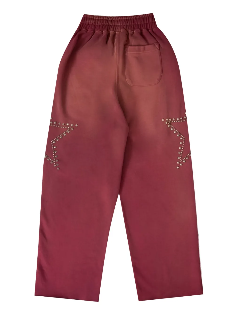SATOSHI NAKAMOTO Trainingsbroek met studs - Rood