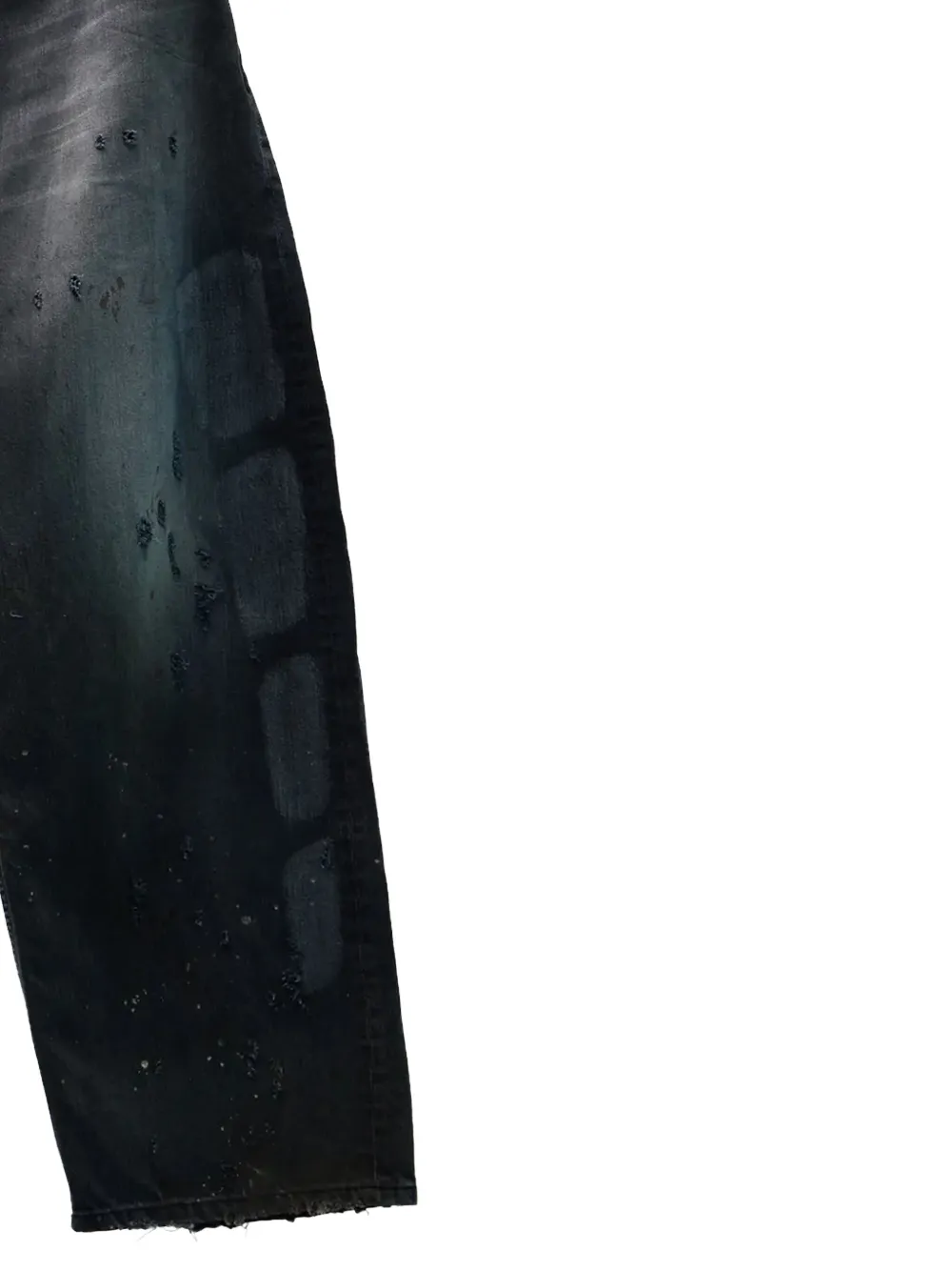 SATOSHI NAKAMOTO Jeans met wijde pijpen - Blauw