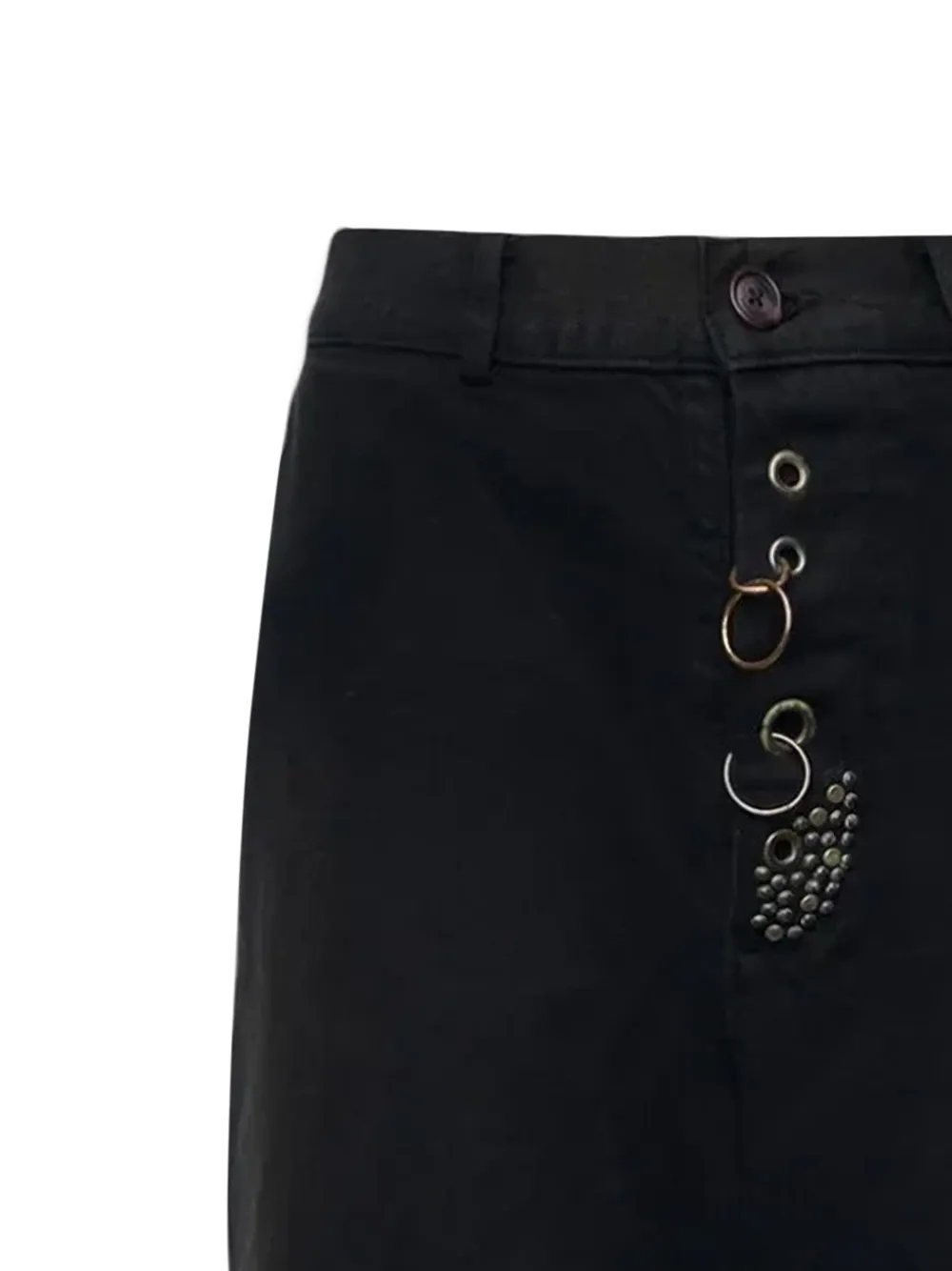 SATOSHI NAKAMOTO Highlander high-waist jeans - Zwart