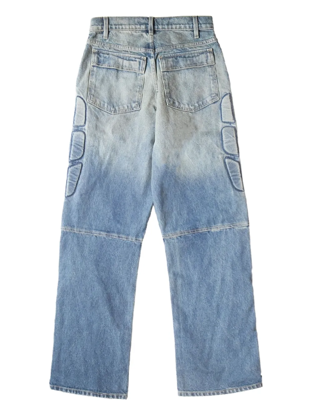 SATOSHI NAKAMOTO Jeans met wijde pijpen - Blauw
