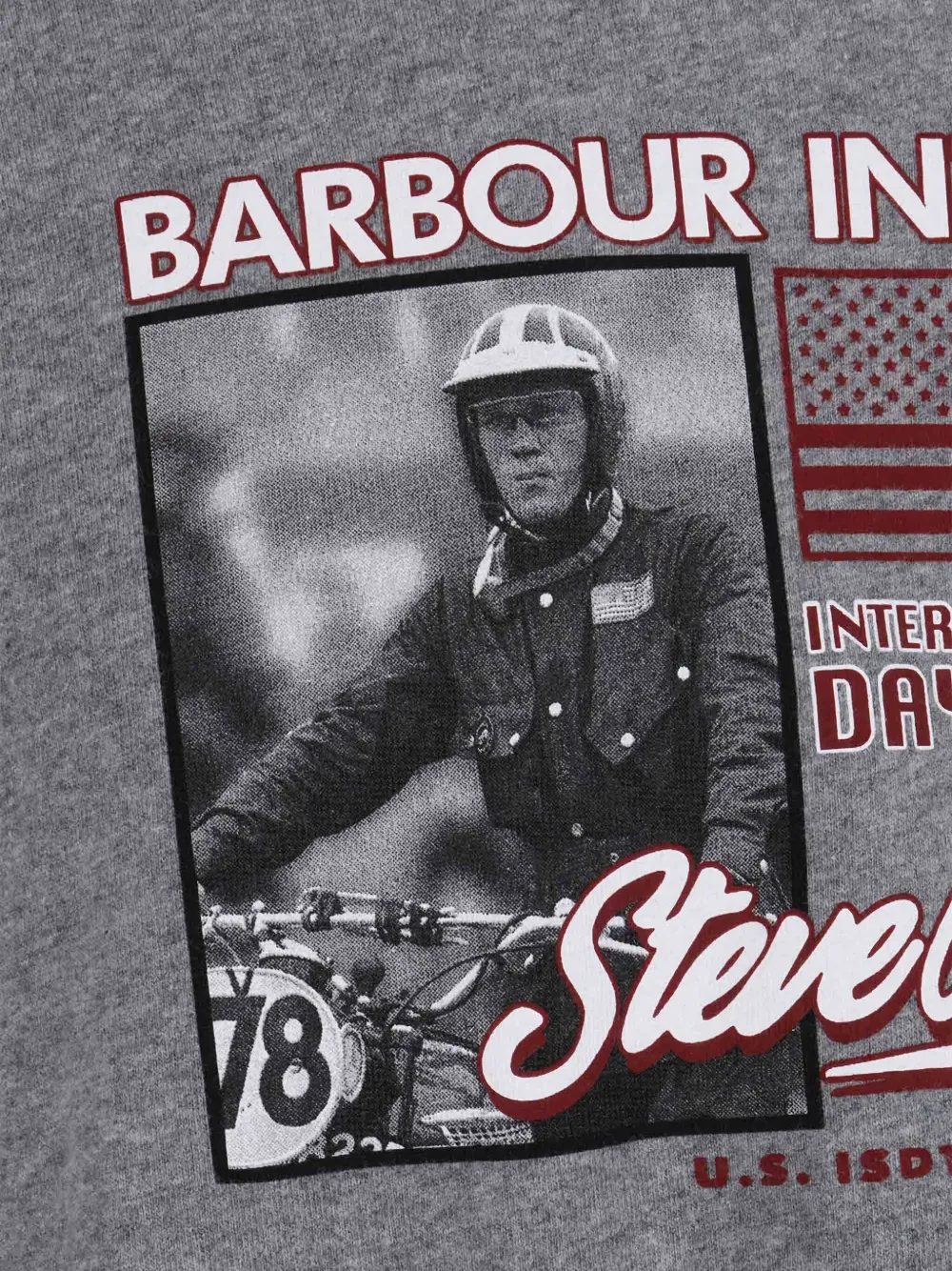 Barbour T-shirt met grafische print Grijs