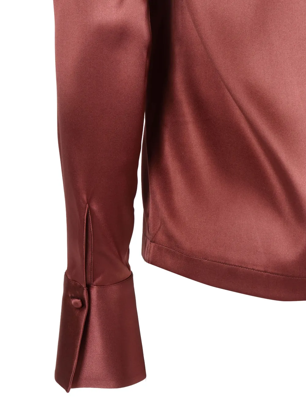 Mazzarelli Button-sleeve Mask Shirt In Red