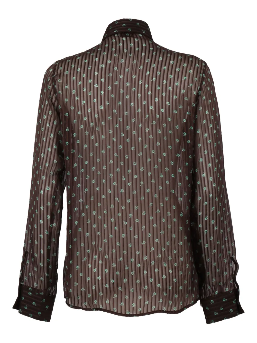 Mazzarelli Blouse met print - Bruin