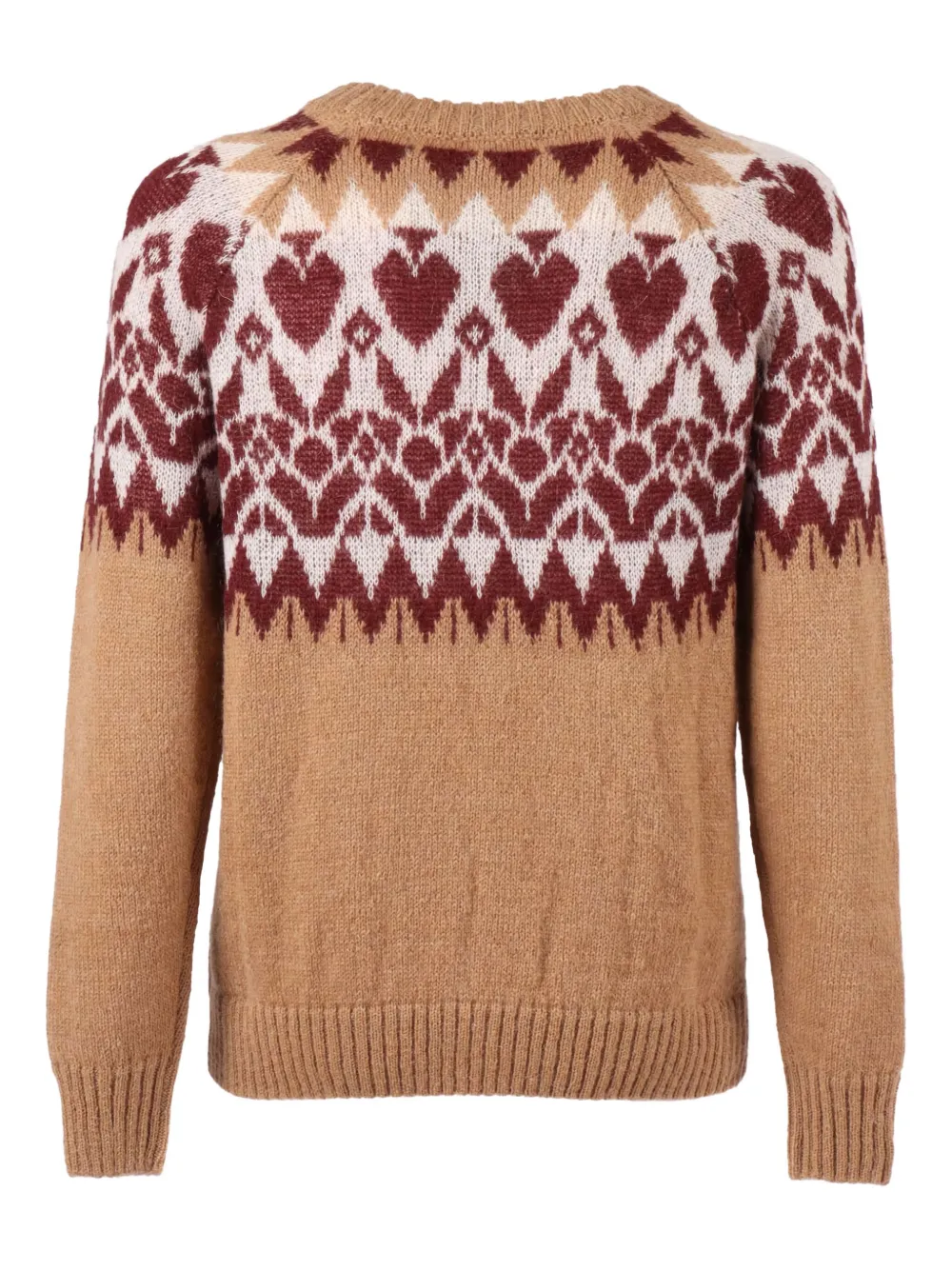 BRANDO Trui met hartpatroon - Beige