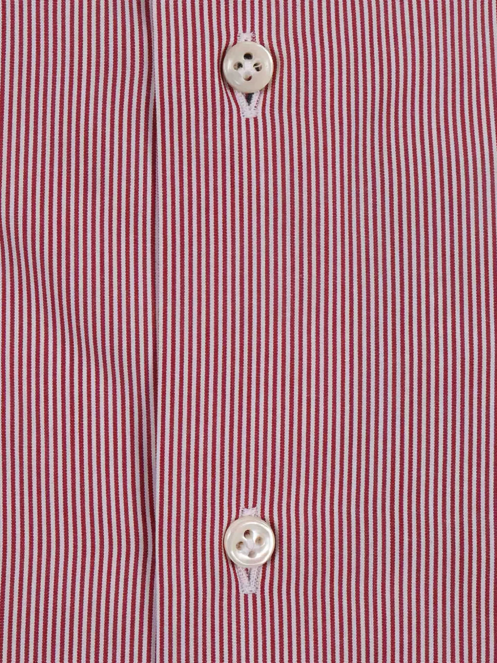 Mazzarelli Gestreept overhemd - Rood
